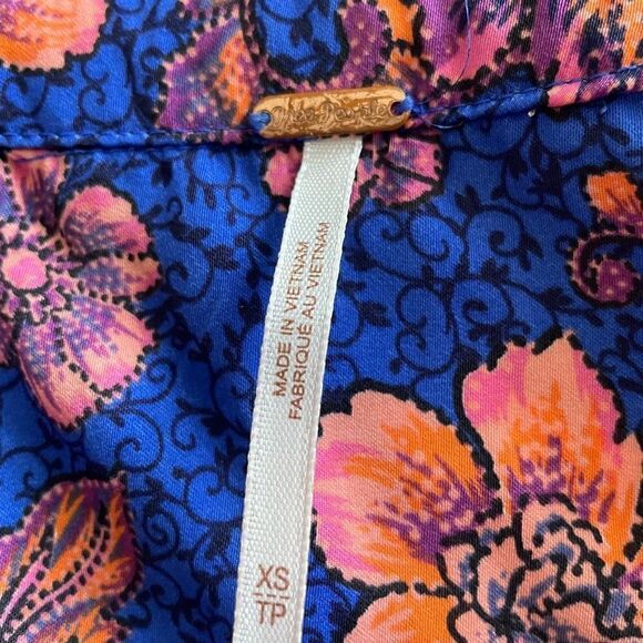 Free People I Got You Print Crop Top - Picture 6 of 7